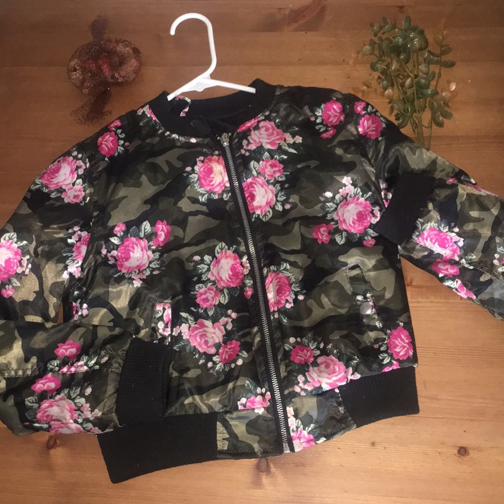 Girls Floral Fall Jacket (14-16)